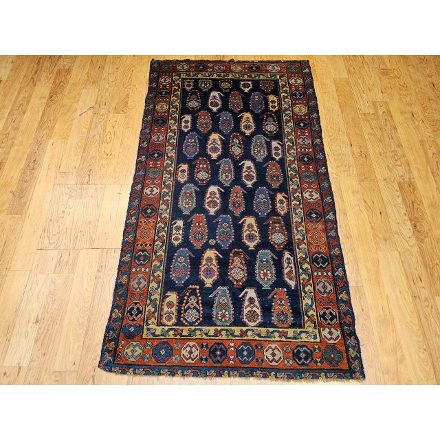 Textile 19th Century Caucasian Kazak Rug, Handwoven Wool, Allover Paisley Design, 4' x 7' For Sale - Image 7 of 15