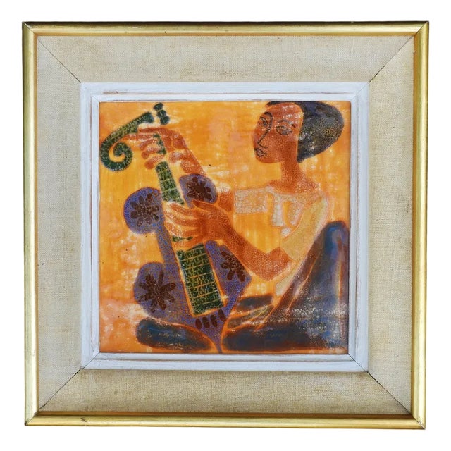 Mid-Century Ceramic Wall Art, 1950s For Sale