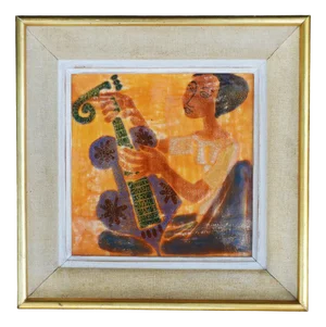 Mid-Century Ceramic Wall Art, 1950s