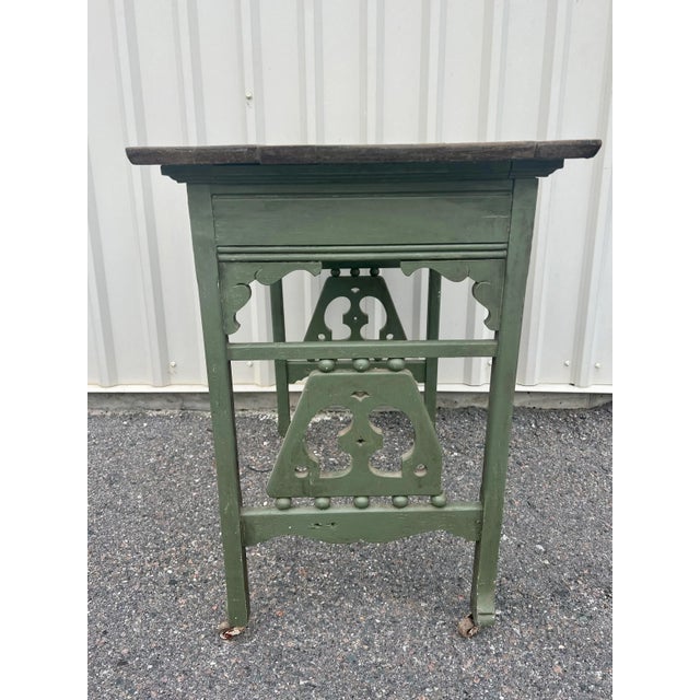 Rustic Victorian Gingerbread Trim Table For Sale - Image 12 of 13