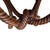 Rope-Twist Stool in Mahogany For Sale - Image 3 of 7