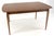Walnut Danish Mid Century Modern Tapered Leg 2 Boards 58" Long Dining Table MINT For Sale - Image 10 of 14