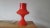 Red Mid-Century Glass Table Lamp, Tabery, 1970s For Sale - Image 8 of 13