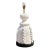 Vintage Ceramic Rope Detail Table Lamp For Sale