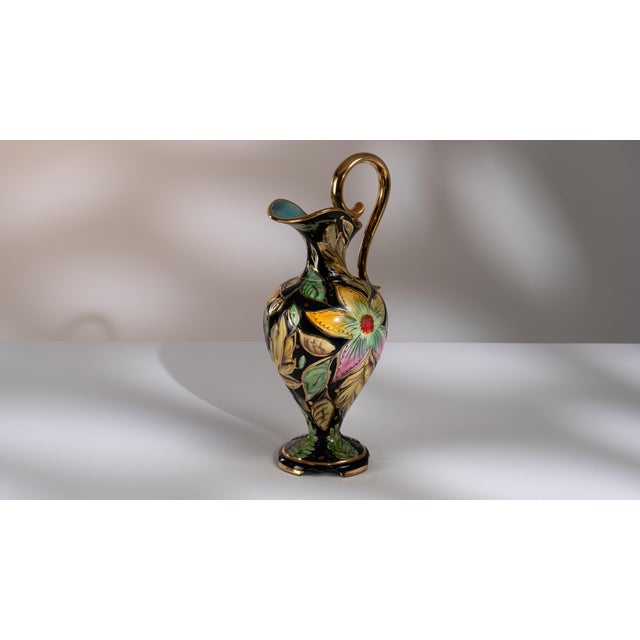 Green Mid 20th Century Belgium Green Ceramic Jar For Sale - Image 8 of 15