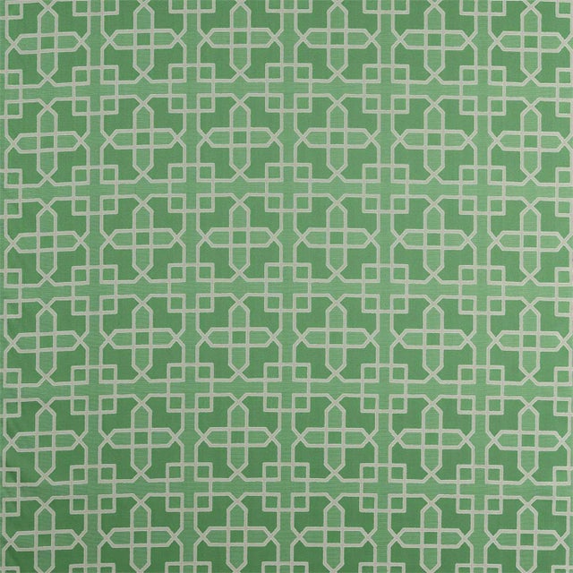 Sanderson Hampton Weave Fabric in Botanical Green For Sale