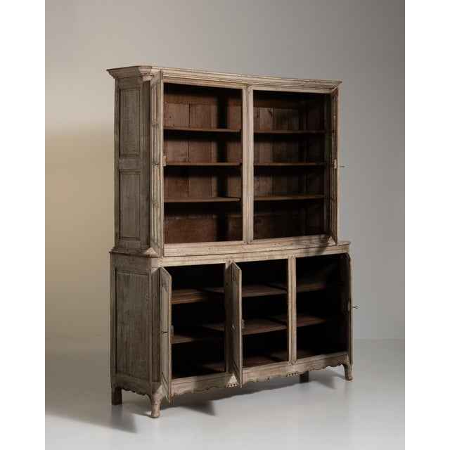 19th Century French Provincial Brown Wood China & Display Cabinets For Sale - Image 12 of 15