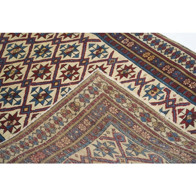 Cream Late 18th Century Antique Shirvan Rug 2'6'' x 4'5'' For Sale - Image 8 of 9