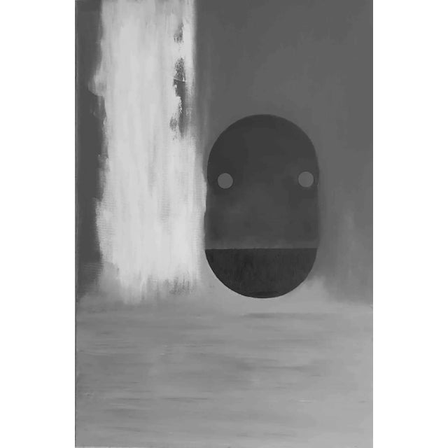 Black mirror is a beautiful acrylic painting realized by the Italian artist Paolo Cantù in 2020. This is an original...