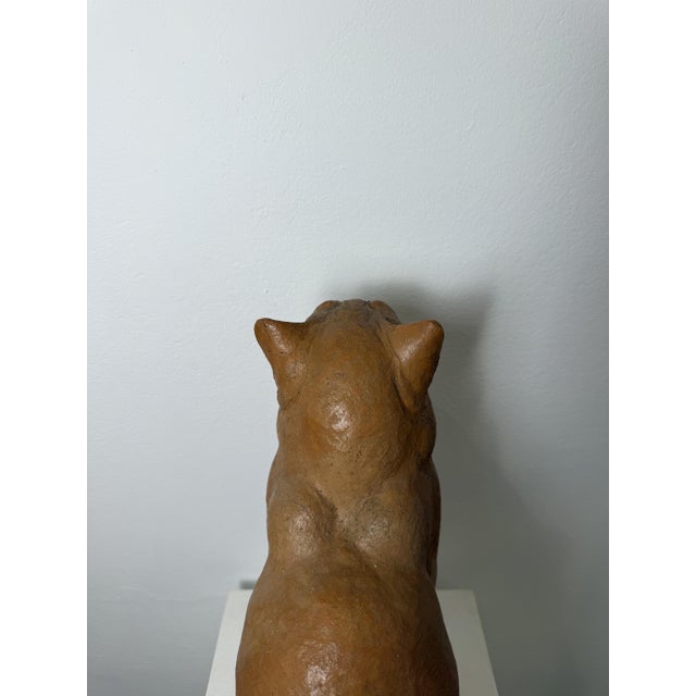 Montelupo Fiorentino Tuscan Artist, Sculpture of a Seated Cat, 19th Century, Terracotta For Sale - Image 18 of 18