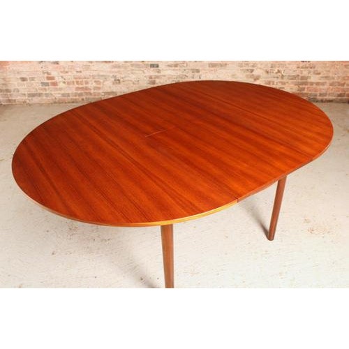 Mid-Century Round Extending Teak Dining Table from McIntosh, 1960s For Sale - Image 12 of 13