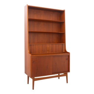 Danish Mid-Century Modern Teak Bookcase by Johannes Sorth for Nexø, 1960s For Sale