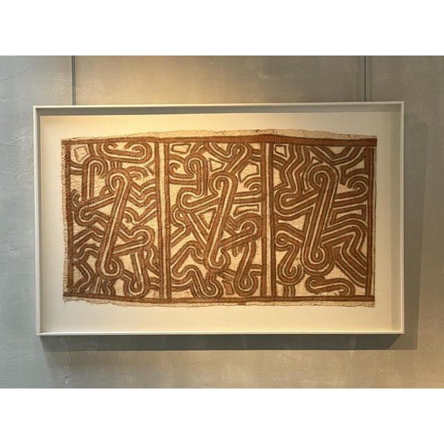 Vintage Mounted Tapa Cloth #4, 1950s For Sale - Image 7 of 7