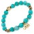 Amazonite Stone Lucky Elephant Charm Beaded Bracelet For Sale - Image 4 of 7