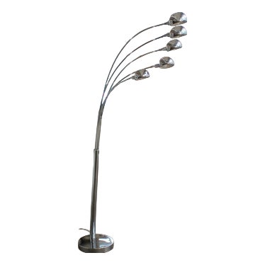 Vintage Five-Arm Lamp from Ateljé Lyktan, 1970s For Sale