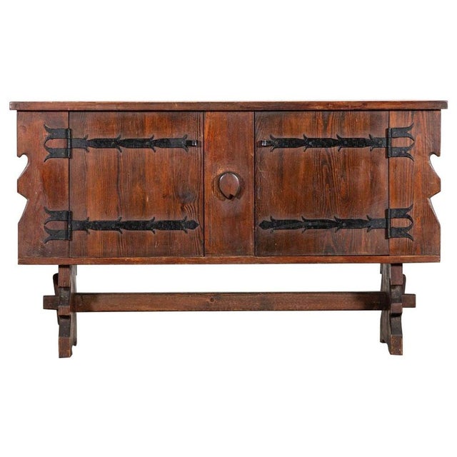 Brutalist French Pine Sideboard, 1960 For Sale - Image 17 of 17