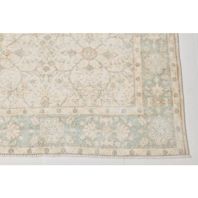 Vintage Wool & Cotton Rug For Sale - Image 9 of 18