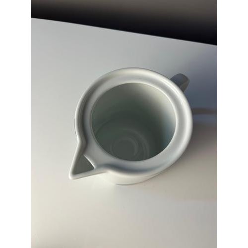 Ceramic Dark Blue and White Teapot with Geometry Print by Verner Panton for Menu For Sale - Image 7 of 11