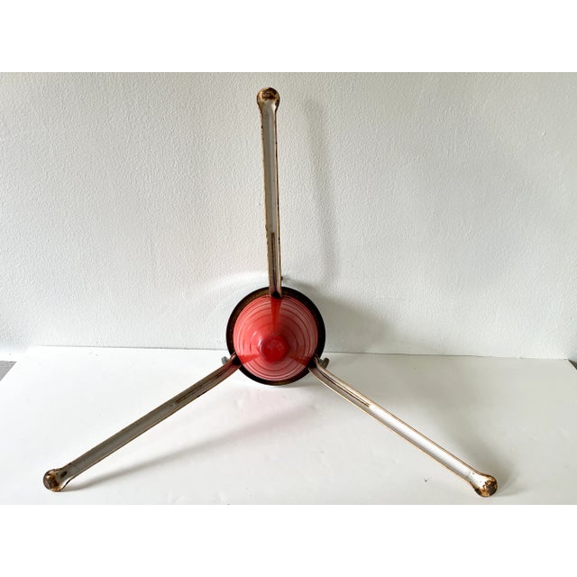 Metal 1930s Machine Age Art Deco Streamline Christmas Tree Stand For Sale - Image 7 of 9