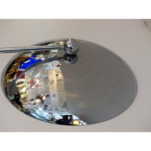 1950s Modern Chrome Disk Sconce For Sale - Image 4 of 9