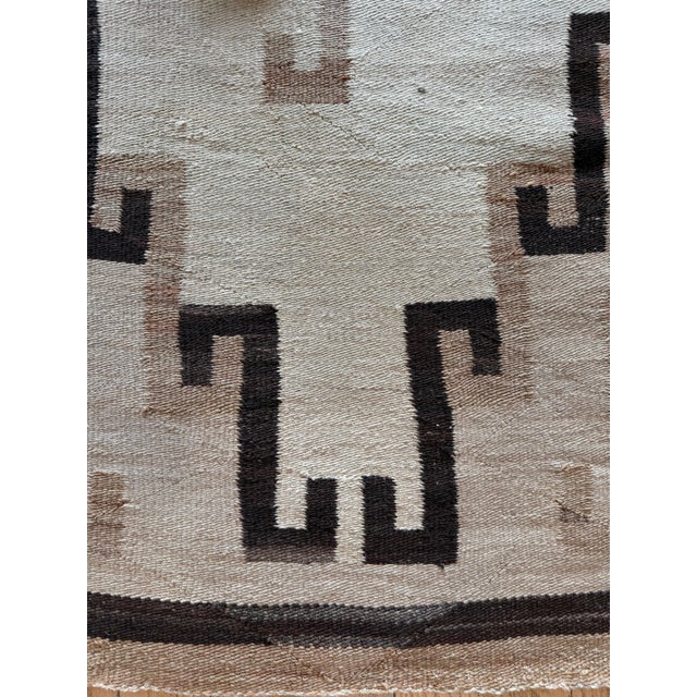Antique Navajo Rug Circa 1910 Southwestern Handwoven Navajo Blanket 3'3" x 6'10" For Sale - Image 9 of 17