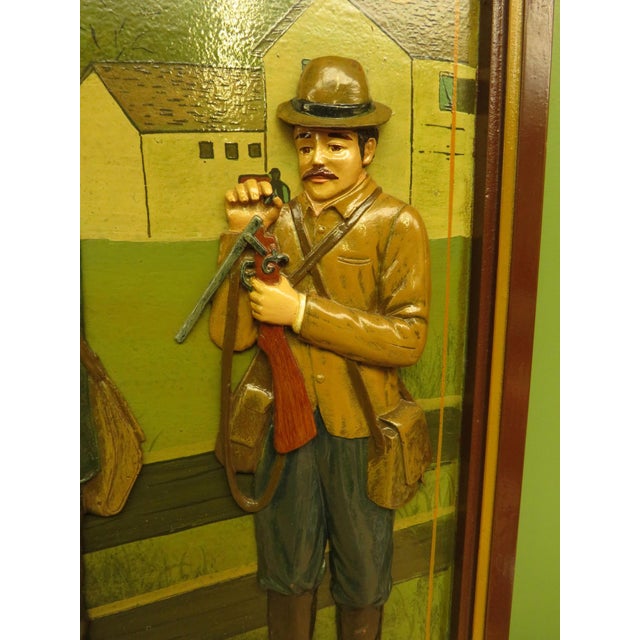 Country Corner Hand Painted Hunting Sign Ball Trap, 1980s For Sale - Image 3 of 14