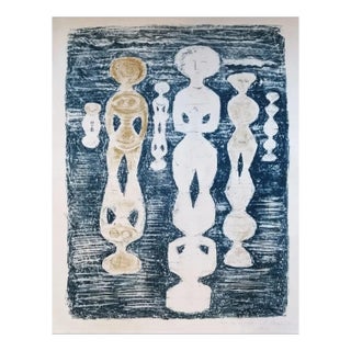 Dans les rizières . Original Lithograph by Massimo Campigli - 1958 1958 For Sale