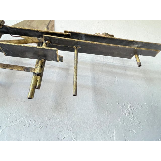 1970s Curtis Jere Sailboats and Dock Wall Sculpture Signed Mid-Century Modern For Sale - Image 5 of 6