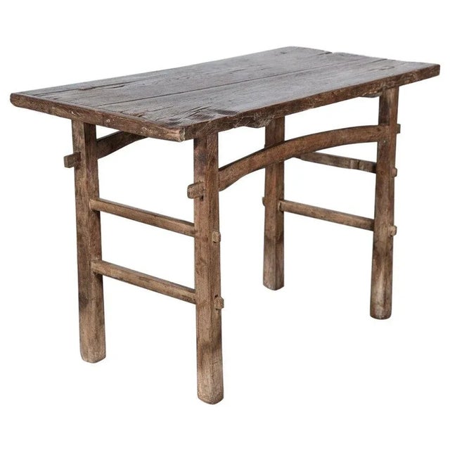English Elm Vernacular Work Table, 1850s For Sale - Image 13 of 13