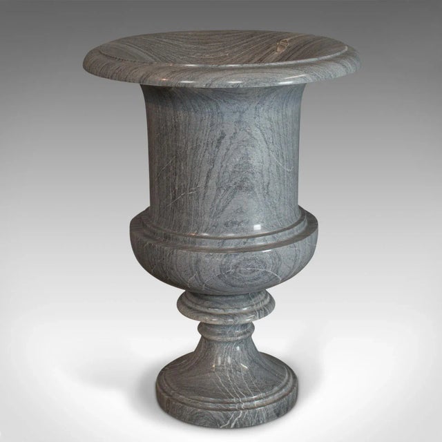 Late 20th Century Striata Marble Decorative Vase Baluster Urn For Sale - Image 6 of 13