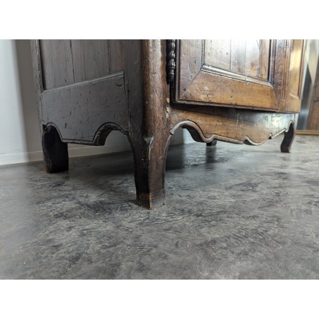 Louis XV Style Wardrobe in Cherry For Sale - Image 4 of 6