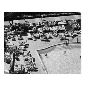 1960s Sahara Hotel Las Vegas Pool Photograph by Don Ware