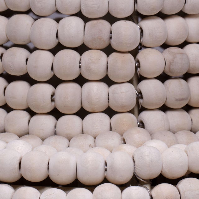 Jamie Young Jamie Young Rowan Table Lamp in Cream Wood Beads For Sale - Image 4 of 6