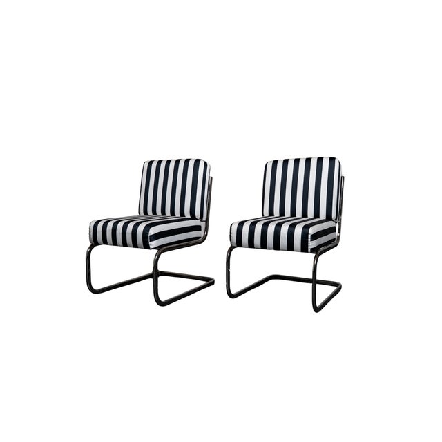 Vintage Stripe Lounge Chairs, 1970s, Set of 2 For Sale - Image 11 of 12