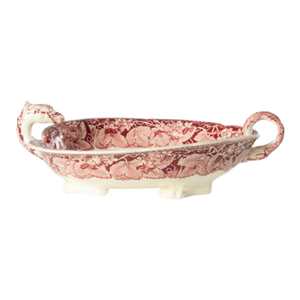 Mid 20th Century Mason's Ironstone Red Vista Dragon Head Bowl