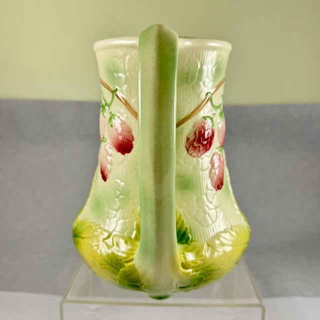 1960s 1960s St. Clement French Barbotine Raspberry Pitcher For Sale - Image 5 of 16