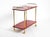 Large Vintage Red Goatskin Serving Bar Cart by Aldo Tura, 1960s For Sale - Image 4 of 18