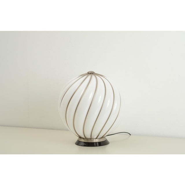 Vintage Table Lamp by Adolf Loos for Veart Murano, Italy, 1960s For Sale - Image 4 of 13