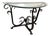 In the Style of Tommy Bahama Wrought Iron Console Table For Sale