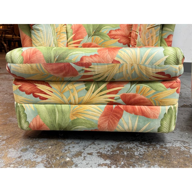 Yum Yum Tree Botanical Print Swivel Chairs, Pair For Sale - Image 9 of 14