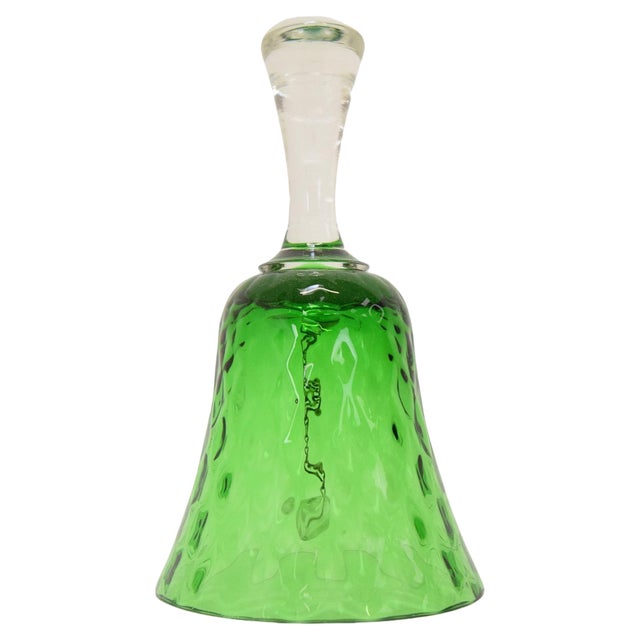 Vintage Glass Bell from Glasswork Novy Bor, 1950s For Sale