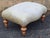 Animal Skin Late 19th Century Victorian Fruitwood and Full Grain Leather Upholstered Rolling Footstool For Sale - Image 7 of 9