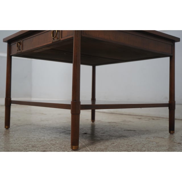 Pair John Stuart Mid Century Modern Walnut End Tables For Sale - Image 10 of 18