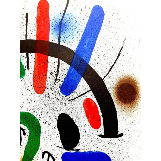 Joan Miro - Original Abstract Lithograph 1981 For Sale - Image 4 of 10