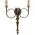 Gilt Finish Hunting Horn Electrified Wall Sconce For Sale