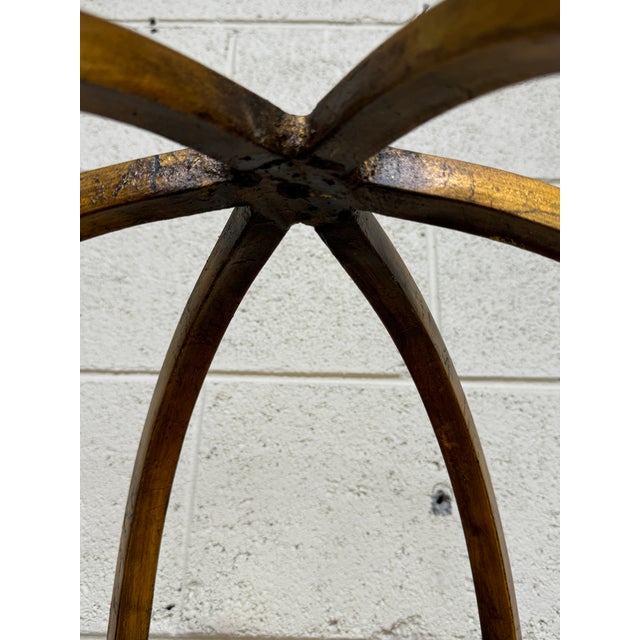 Vintage Italian Gold Gilt Iron & Wood Tiered Etageres For Sale In Richmond - Image 6 of 8