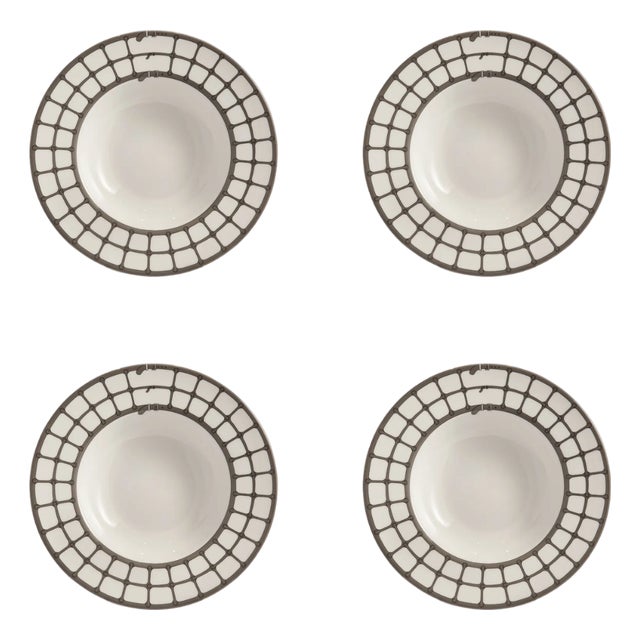 Aryan Soup Plate Set of 4 by Nina Magon For Sale