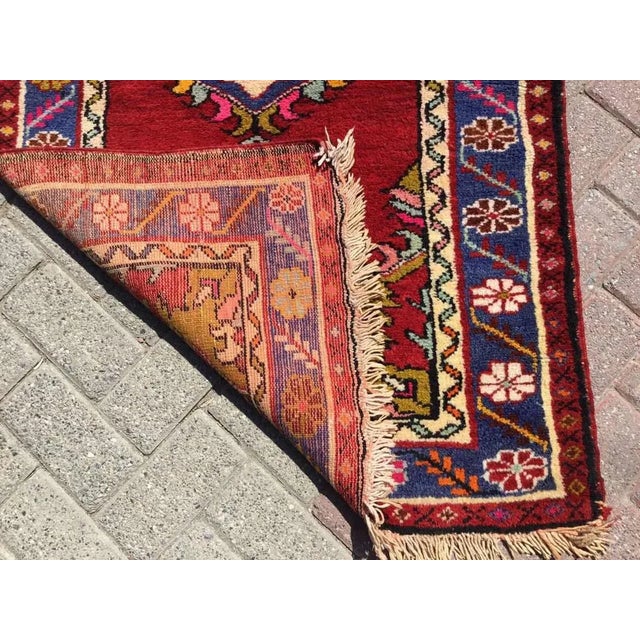 1960s Vintage Turkish Area Rug - 33"x64" For Sale - Image 5 of 6