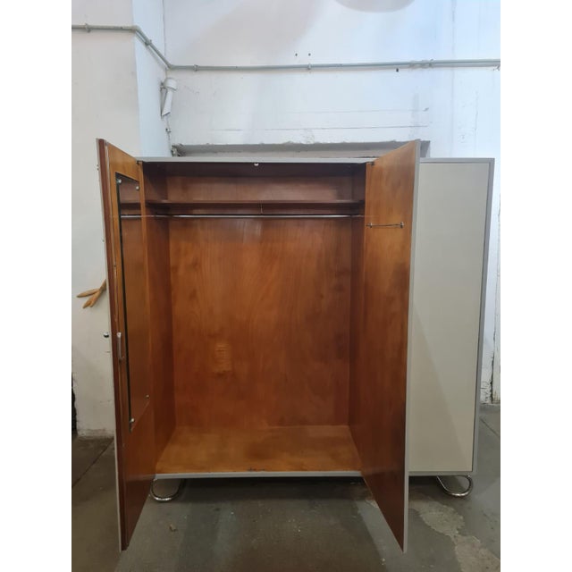 Wood Vintage Functionalist Wardrobe, 1930s For Sale - Image 7 of 12