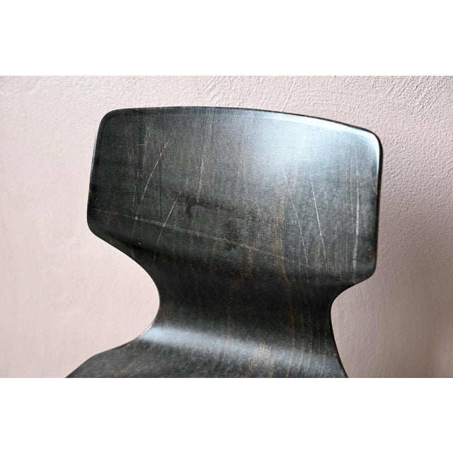 Pagwood Black Swivel Office Chair by Pagholz, 1970s For Sale - Image 6 of 10